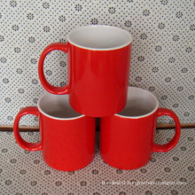 2016 Custom Red Ceramic Mug with Printed Company Logo